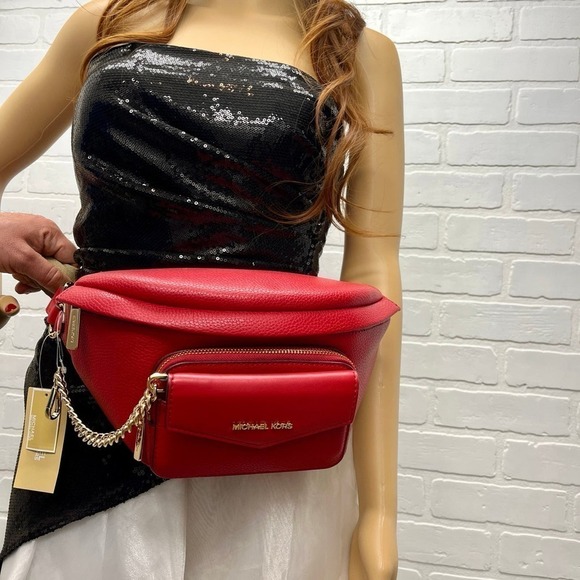 Michael Kors Maisie 2-in-1 Sling WaistPack Large Fanny bag Crossbody Bri… - Picture 10 of 12